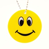 Светоотражающий элемент Смайл улыбка 50мм, цв.желтый фото в интернет-магазине Hobbymir.ru
