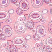 Фетр флористический 50см Х 1м (фиолетово-розовые круги) фото на сайте Hobbymir.ru