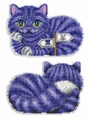Набор для вышивания ЖАР-ПТИЦА Чеширский кот 16х12 см фото на сайте Hobbymir.ru