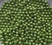 Набор бусин, d=6мм, 10гр, цв. зеленый фото на сайте Hobbymir.ru