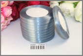 Однотонная атласная лента 6мм * 23м (+-1м) цвет серый фото в интернет-магазине Hobbymir.ru