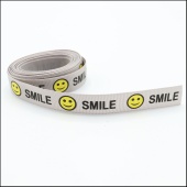 Репсовая лента "SMILE" 15мм *3м,цвет серый фото в интернет-магазине Hobbymir.ru