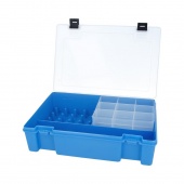 Коробка для мелочей "Тривол" пластик №8, цв. синий фото в интернет-магазине Hobbymir.ru