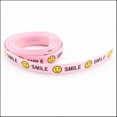 Репсовая лента "SMILE" 10мм *3м,цвет нежно-розовый фото в интернет-магазине Hobbymir.ru