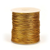 Резинка шляпная диаметр 1,5мм, цв.золото фото в интернет-магазине Hobbymir.ru