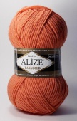 Пряжа ALIZE "Lanagold" цвет коралловый, 51% акрил, 49% шерсть, 240м, 100гр фото на сайте Hobbymir.ru