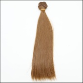Волосы-тресс для кукол "Прямые" длина волос 25 см, ширина 100 см, цвет русый-2 фото на сайте Hobbymir.ru