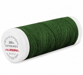 Нитки Aurora Cotton вощеные № 50/3 180-200м, цв. т.зеленый арт. 20893 фото в интернет-магазине Hobbymir.ru