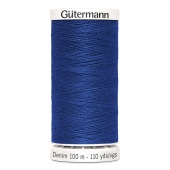 Нитки Gutermann для джинсы 100м, цвет 6756 синий фото в интернет-магазине Hobbymir.ru