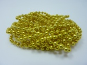Бусины "Zlatka" на нити под жемчуг пластик цвет 23 под золото фото на сайте Hobbymir.ru