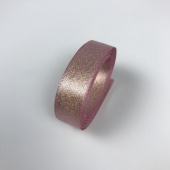 Лента сатин металлик 15мм * 3м, цв. св. розовый фото в интернет-магазине Hobbymir.ru