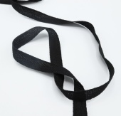 Киперная лента, шир. 25мм, цв. черный фото в интернет-магазине Hobbymir.ru