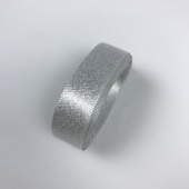 Лента сатин металлик 15мм * 3м, цв. серебро фото в интернет-магазине Hobbymir.ru