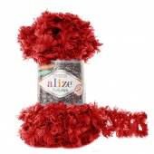 Пряжа Puffy Fur  цвет 6109,красный, 100% микрополиэстер, 6м, 100гр фото на сайте Hobbymir.ru
