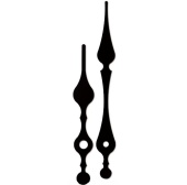 Комплект металлических стрелок, (95/67) цвет черный 3204 фото на сайте Hobbymir.ru