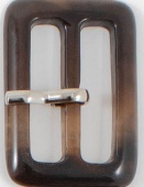 Пряжка пластиковая вн. размер 30 мм цв. коричневый фото в интернет-магазине Hobbymir.ru