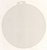 Канва пластиковая, круг d 28 см, цв. белый фото на сайте Hobbymir.ru