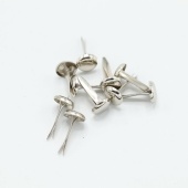 Брадсы для скрапбукинга набор 10 шт. d=8 мм. цв.серебро фото на сайте Hobbymir.ru