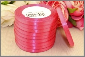 Однотонная атласная лента 6мм * 23м (+-1м) цвет ярко-розовый фото в интернет-магазине Hobbymir.ru