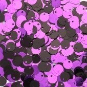 Пайетки двусторонние 'Астра' цвет 7531 черный-фиолетовый 6 мм 10 гр  фото на сайте Hobbymir.ru