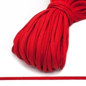 Шнур плетеный 8мм, полиэстер,  цв. 010 красный фото в интернет-магазине Hobbymir.ru