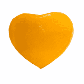 Коробка подарочная, оранжевая "Сердце" 10*8*5 см  фото на сайте Hobbymir.ru