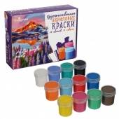 Краска акриловая художественная в наборе, 12 цветов х 20 мл Calligrata, в картонной коробке фото на сайте Hobbymir.ru