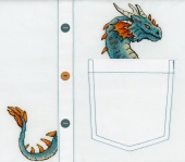 Набор для вышивания ЖАР-ПТИЦА Благородный дракон 7х8 см фото на сайте Hobbymir.ru