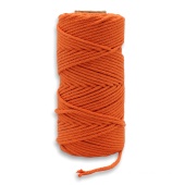Веревка кручёная для макраме 100% Хлопок, 4мм х 100м(+/-1), цв. оранжевый фото на сайте Hobbymir.ru