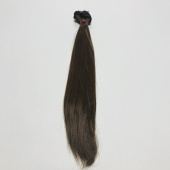 Волосы-тресс для кукол "Прямые" длина волос 25 см, ширина 100 см, цвет т.русый-2 фото на сайте Hobbymir.ru