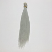 Волосы-тресс для кукол "Прямые" длина волос 25 см, ширина 100 см, цвет пепельный фото на сайте Hobbymir.ru