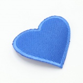 Аппликации клеевые сердце большое, цвет ассорти фото в интернет-магазине Hobbymir.ru