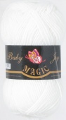 Пряжа Bаby Joy цвет 5701 белый, 70% акрил, 30% шерсть 133м, 50гр фото на сайте Hobbymir.ru