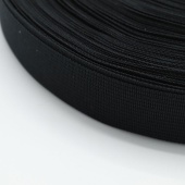 Окантовочная лента, шир.24мм, цв.черный фото в интернет-магазине Hobbymir.ru
