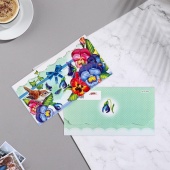 Конверт для денег "Цветы - 1" 18,5х8,5 см фото на сайте Hobbymir.ru