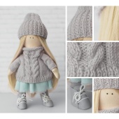 Набор для шитья. Интерьерная кукла «Лика», 30 см фото на сайте Hobbymir.ru