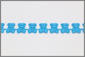 Тесьма декоративная, 12 мм 3 м, №074 ярко-голубой фото в интернет-магазине Hobbymir.ru