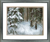Набор для вышивания ЧАРIВНА МИТЬ Сугробы в лесу, 25х19 см фото на сайте Hobbymir.ru