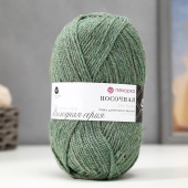 Пряжа Носочная цвет 875 зелено-изумрудный, 50% акрил, 50% шерсть, 200м, 100гр фото на сайте Hobbymir.ru