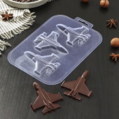 Формочка для мыловарения и шоколада «Истребитель», цвет прозрачный фото на сайте Hobbymir.ru