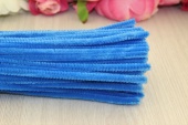 Проволока синельная 3мм*30см, цвет голубой фото на сайте Hobbymir.ru