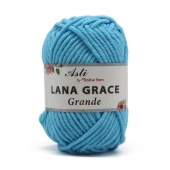 Пряжа Lana Grace Grande,цв.0300 св.голубой, 25% мериносовая шерсть,75% акрил супер софт, 65м,100гр фото на сайте Hobbymir.ru