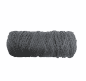 Шнур хлопковый, 5мм*50м,80% хлопок и 20% полиэстер,цв. темно-серый фото на сайте Hobbymir.ru