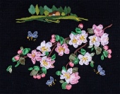 Набор для вышивки лентами PANNA Яблоневый цвет 30х30 см фото на сайте Hobbymir.ru