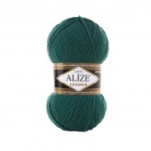 Пряжа ALIZE "Lanagold" цвет 507 античный зеленый, 51% акрил, 49% шерсть, 240м, 100гр фото на сайте Hobbymir.ru