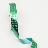 Лента для декора и подарков, ёлки, 2 см, цв. зеленый фото в интернет-магазине Hobbymir.ru