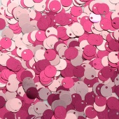 Пайетки двусторонние 'Астра' цвет 7568 розовый-нежно-розовый 6 мм 10 гр  фото на сайте Hobbymir.ru