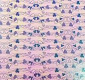 Бумага упаковочная перламутровая "Цветочные нити", фиолетовый, 50 х 70 см фото на сайте Hobbymir.ru
