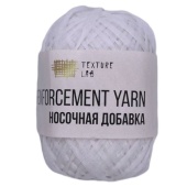 Пряжа Носочная добавка,цв. 01 белый,100% полиэфир, 200м, 50 гр фото на сайте Hobbymir.ru