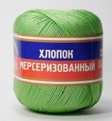 Пряжа Хлопок Мерсеризованный цвет 027 незр. лимон, 100% хлопок, 200м, 50гр фото на сайте Hobbymir.ru